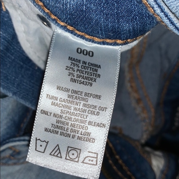 aero pastel distressed jean shorts high waisted - Picture 6 of 6